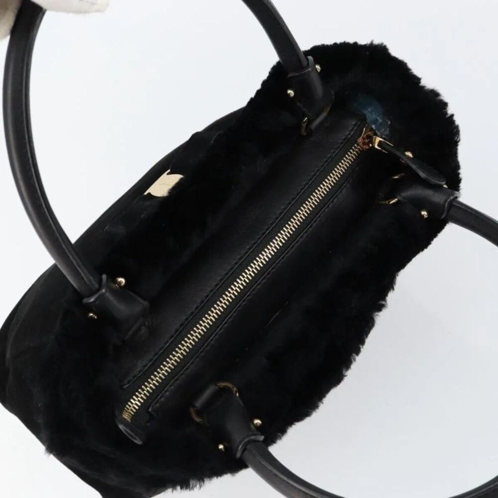 Salvatore Ferragamo Vala Suede Black Suede Handbag - Picture 16 of 16